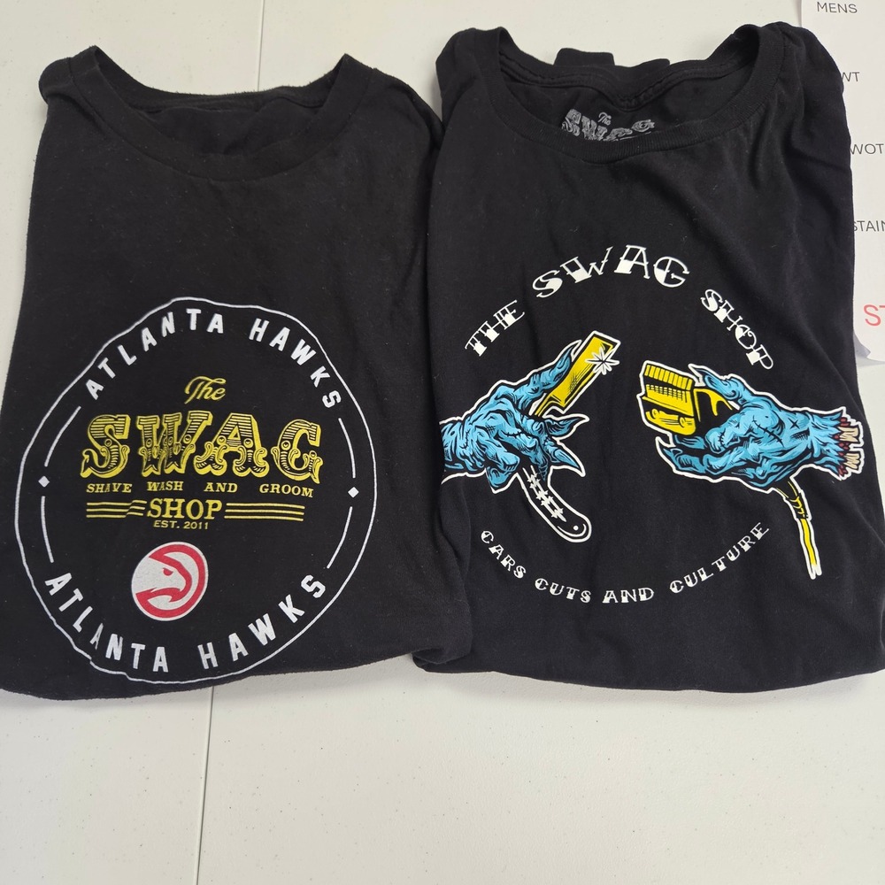 The Swag Shop Mens 3XL T-Shirt Black Graphic Tee Cars Cuts and Culture Atlanta